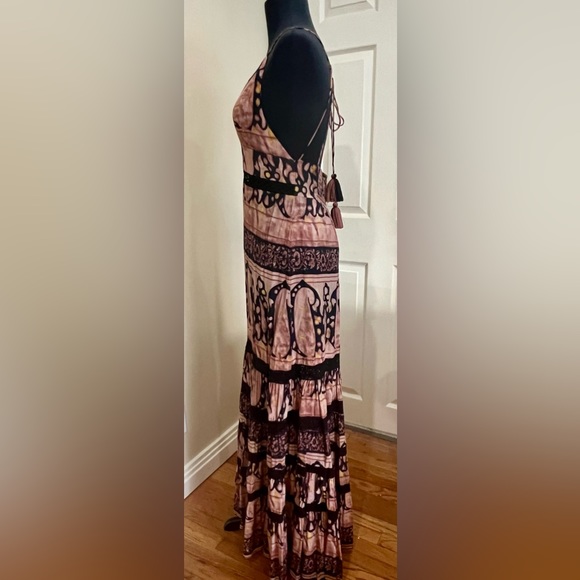 NWOT Free People Elektra Maxi Dress Sahara Combo Sz M - Picture 7 of 15